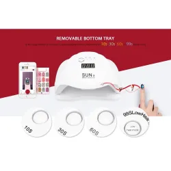 SunX - lâmpada UV / LED - secador de unhas de estúdio profissional - 54W
