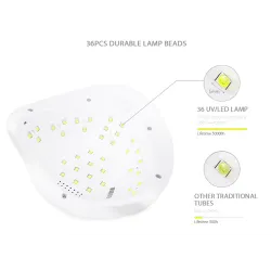 SunX - lâmpada UV / LED - secador de unhas de estúdio profissional - 54W