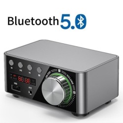 Mini amplificador digital - clase D - HiFi - Bluetooth 5.0 - Tpa3116 - 50W*2 - USB - AUX - IN
