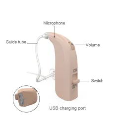 Høreapparat - Bluetooth - trådløst - oppladbart - Open Fit OE - OTC