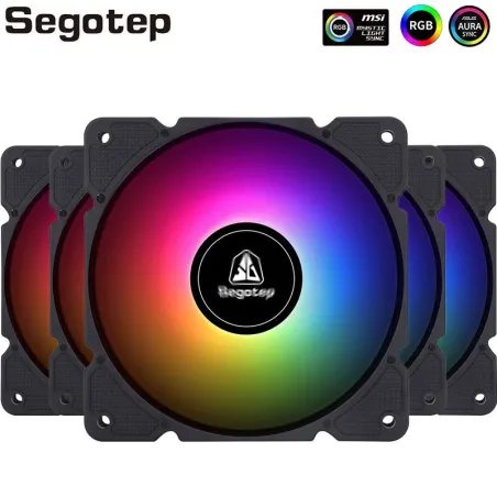 Segotep - cooling fan - adjustable - RGB - 120mm - 5V - 3Pin - for gamerCooling