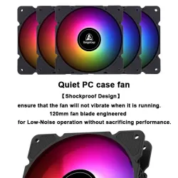 Segotep - tuuletin - säädettävä - RGB - 120mm - 5V - 3Pin - pelaajalle