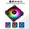 Segotep - tuuletin - säädettävä - RGB - 120mm - 5V - 3Pin - pelaajalle
