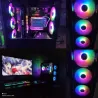 Segotep - ventola di raffreddamento - regolabile - RGB - 120mm - 5V - 3Pin - per gamer