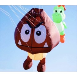 Soft inflatable kite - multi-color - mushroom - 3M