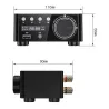 Mini wzmacniacz cyfrowy - klasa D - HiFi - Bluetooth 5.0 - Tpa3116 - 50W*2 - USB - AUX - INAudio
