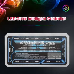 Kjølevifte - kontrollboks - med RGB-kontroller - 4-6-pinners