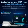 Bilnavigation - indbygget computer - OBD2 - GPS - speedometer - head-up display
