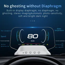 Bilnavigation - indbygget computer - OBD2 - GPS - speedometer - head-up display