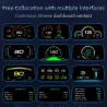 Bilnavigation - indbygget computer - OBD2 - GPS - speedometer - head-up display