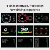 Bilens indbyggede computer - digitalt head-up display - HUD - OBD2 - hastighedsmonitor - med acceleration turbo alarm