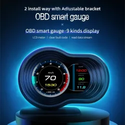 Car on-board computer - digital head-up display - HUD - OBD2 - speed monitor - with acceleration turbo alarmDiagnosis