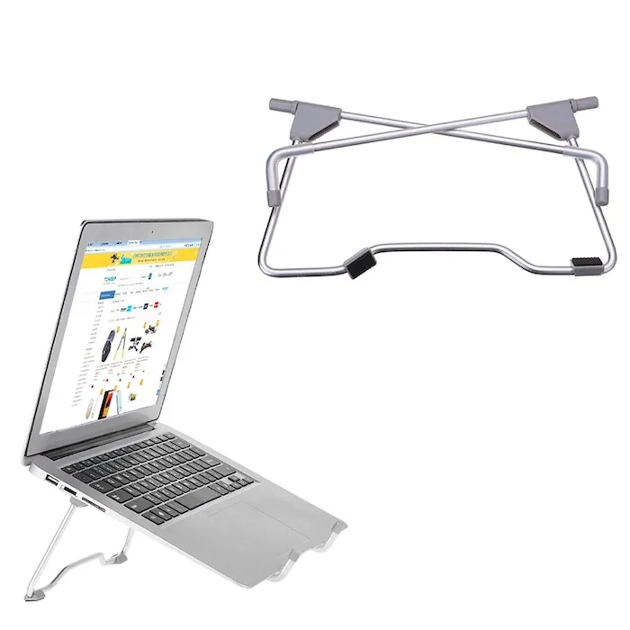Pliant - réglable - support pour ordinateur portable - alliage d'aluminium