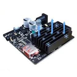 Digital förstärkare - stereo - HiFi - USB - Bluetooth 5.0 - TPA3116D2 - 50Wx2 - 502H 502M - 10W - 100W