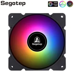 Segotep - koelventilator - regelbaar - RGB - 120mm - 5V - 3Pin - voor gamerKoeling
