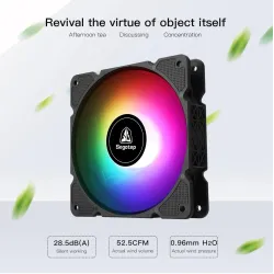 Segotep - koelventilator - regelbaar - RGB - 120mm - 5V - 3Pin - voor gamerKoeling