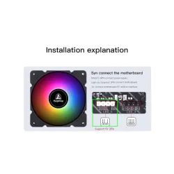 Segotep – Lüfter – einstellbar – RGB – 120 mm – 5 V – 3 Pin – für Gamer