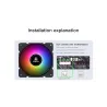 Segotep - koelventilator - regelbaar - RGB - 120mm - 5V - 3Pin - voor gamerKoeling