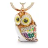 Keychain with owl - crystal / enamel glazingKeyrings