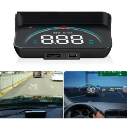 WIIYII M8 - HUD - head-up display - överhastighetsvarningssystem - vindruteprojektor - OBD2 II - EUOBD