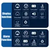 WIIYII M8 - HUD - head-up display - overhastighed advarselssystem - forrude projektor - OBD2 II - EUOBD
