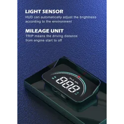 WIIYII M8 - HUD - head-up display - overspeed warning system - windshield projector - OBD2 II - EUOBDDiagnosis
