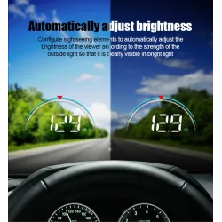 WIIYII M8 - HUD - head-up display - overhastighetsvarslingssystem - frontruteprojektor - OBD2 II - EUOBD