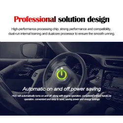 WIIYII M8 - HUD - head-up display - överhastighetsvarningssystem - vindruteprojektor - OBD2 II - EUOBD