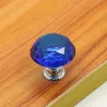Elegante møbelknopper - glas diamantform