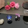 MueblesPerillas de muebles elegantes - forma de diamante de vidrio