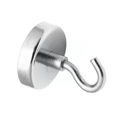 ImanesGancho magnético para colgar - fuerte imán de neodimio - 32 mm - 5,5 kg