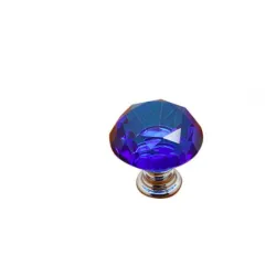 MueblesPerillas de muebles elegantes - forma de diamante de vidrio