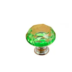 Elegante møbelknotter - glass diamantform