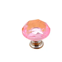 Elegante Möbelknöpfe - Glasrautenform