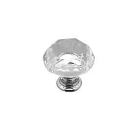 Elegante møbelknotter - glass diamantform