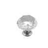 Elegante møbelknotter - glass diamantform