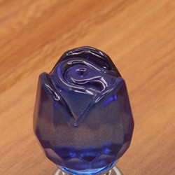 Lyxiga möbelknoppar - glaskristallrosa form