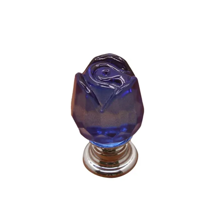 Luksuriøse møbelknotter - glasskrystallroseform