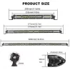 Aluminium - Barre lumineuse LED - 78W/156W/234W - 12V/24V - VTT - camion - voiture - bateau