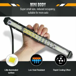 Aluminium - Barre lumineuse LED - 78W/156W/234W - 12V/24V - VTT - camion - voiture - bateau