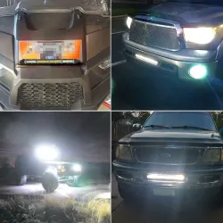 Aluminium - Barre lumineuse LED - 78W/156W/234W - 12V/24V - VTT - camion - voiture - bateau