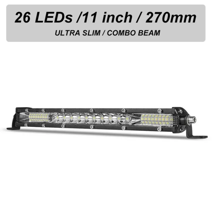 Aluminium - Barre lumineuse LED - 78W/156W/234W - 12V/24V - VTT - camion - voiture - bateau