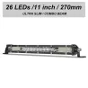 Aluminium - Barre lumineuse LED - 78W/156W/234W - 12V/24V - VTT - camion - voiture - bateau