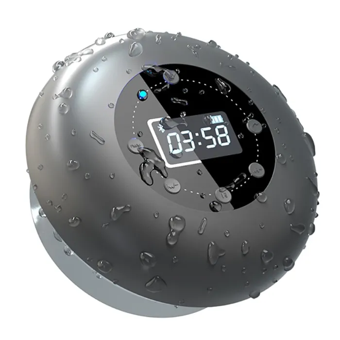 Bluetooth - wireless - portable - shower speaker - waterproof - with microphone - FM - LCD displayBluetooth speakers