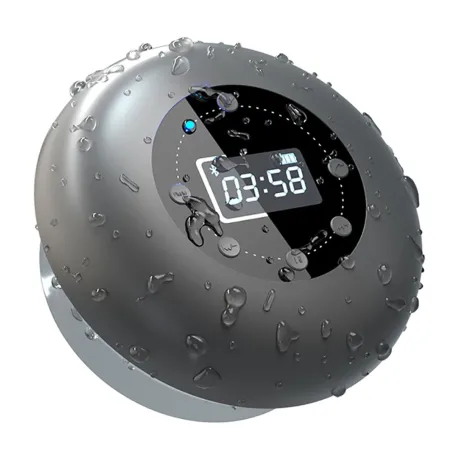 Altavoz BluetoothBluetooth - inalámbrico - portátil - altavoz para ducha - resistente al agua - con micrófono - FM - pantalla...