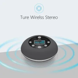 Altavoz BluetoothBluetooth - inalámbrico - portátil - altavoz para ducha - resistente al agua - con micrófono - FM - pantalla...