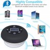 Bluetooth - trådlös - bärbar - duschhögtalare - vattentät - med mikrofon - FM - LCD-display