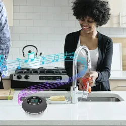 Bluetooth - wireless - portable - shower speaker - waterproof - with microphone - FM - LCD displayBluetooth speakers