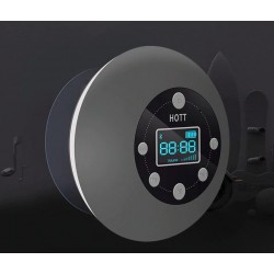 Bluetooth - sem fio - portátil - alto-falante de chuveiro - à prova d'água - com microfone - FM - display LCD