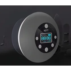Bluetooth - trådlös - bärbar - duschhögtalare - vattentät - med mikrofon - FM - LCD-display